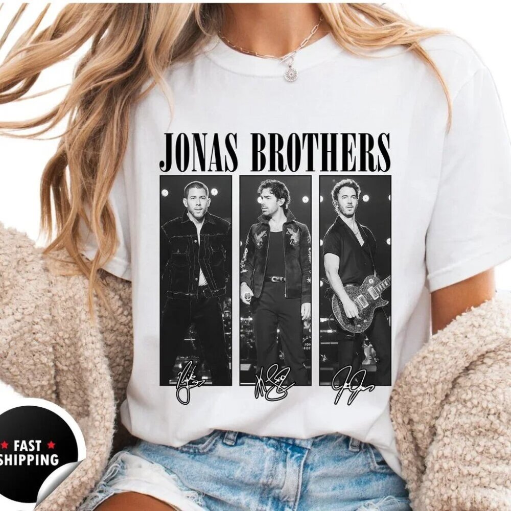 Jonas Bros 20th Annivesary Tour 2025 Shirt, Vintage Jonas Brothers Tour Shirt 98